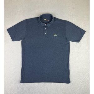 Orvis Polo Shirt Mens Medium Blue D. Stewart Fish Embroidered Performance Knit